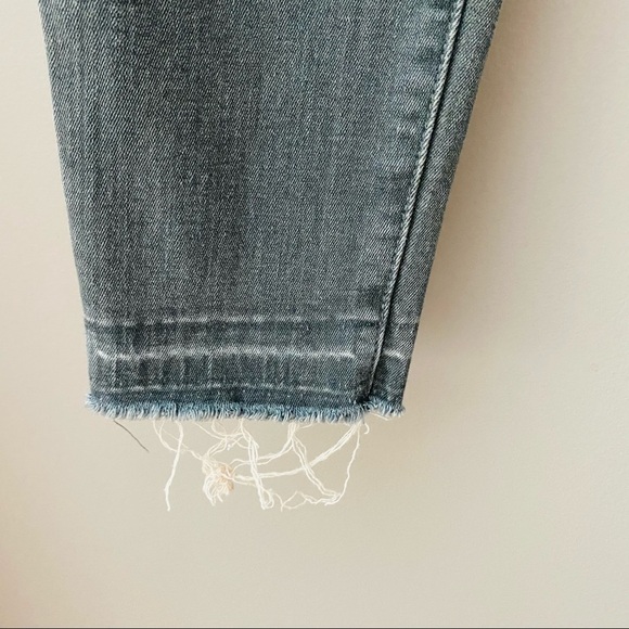 Current/Elliott Skinny Raw Hem Jeans Gray Sz 26 - Picture 9 of 11